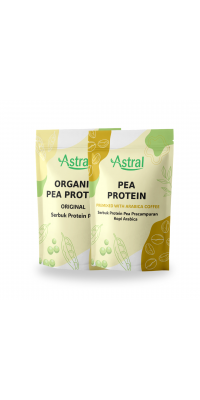 Astral Organic Pea Protein (Original) + Arabica Coffee Pea Protein 